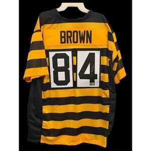 Antonio Brown Signed “Bumble Bee” Black & Yellow Custom Jersey